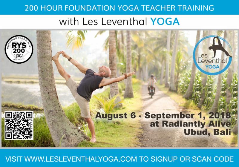 Les Leventhal Yoga Teacher Training Bali